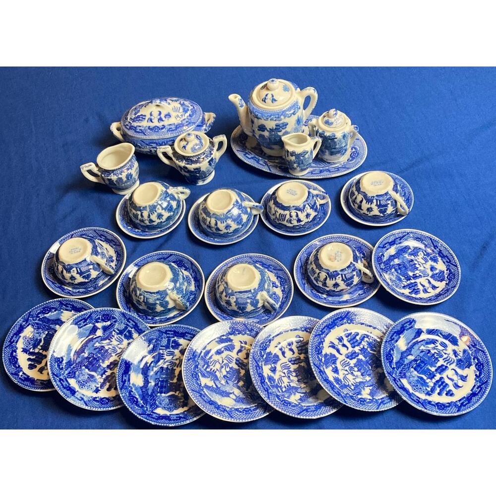 VTG Japanese Mini Tea Mixed Lot Sets Over 30 Pieces Some Marked Occupied Japan - Picture 6 of 16